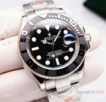 Swiss Quality Copy Rolex Yacht-Master Citizen Black Dial Black Bezel Watch 40mm